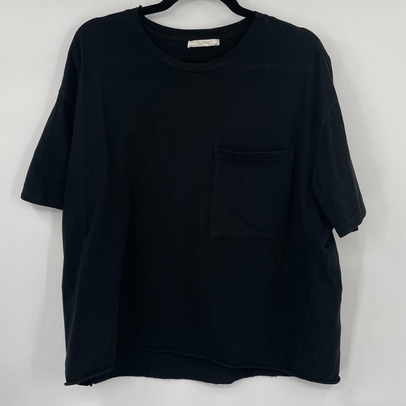 Zara Tops Zara Oversized Black Tee Shirt Poshmark